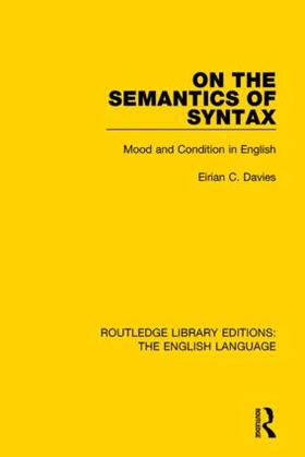 Davies |  On the Semantics of Syntax | Buch |  Sack Fachmedien