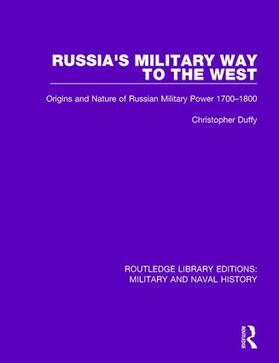 Duffy |  Russia's Military Way to the West | Buch |  Sack Fachmedien