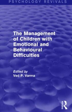 Varma |  The Management of Children with Emotional and Behavioural Difficulties | Buch |  Sack Fachmedien