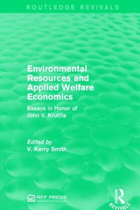 Smith |  Environmental Resources and Applied Welfare Economics | Buch |  Sack Fachmedien