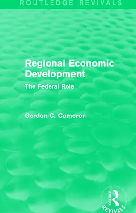 Cameron |  Regional Economic Development | Buch |  Sack Fachmedien