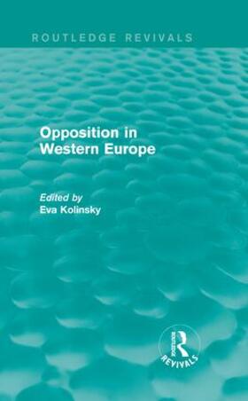 Kolinsky |  Opposition in Western Europe | Buch |  Sack Fachmedien