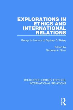 Sims |  Explorations in Ethics and International Relations | Buch |  Sack Fachmedien
