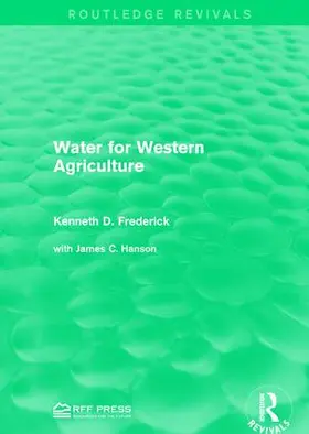 Frederick |  Water for Western Agriculture | Buch |  Sack Fachmedien