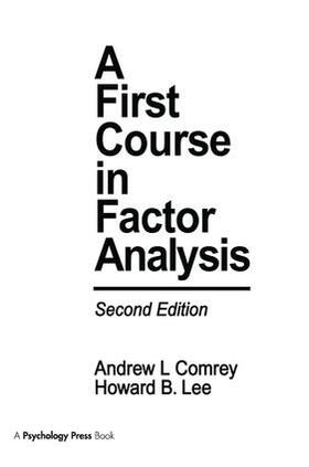 Comrey / Lee |  A First Course in Factor Analysis | Buch |  Sack Fachmedien