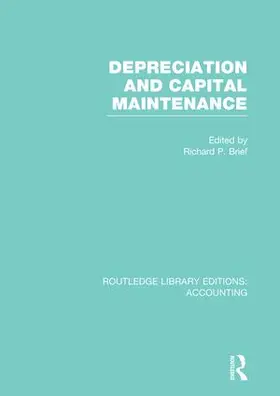 Brief |  Depreciation and Capital Maintenance (RLE Accounting) | Buch |  Sack Fachmedien