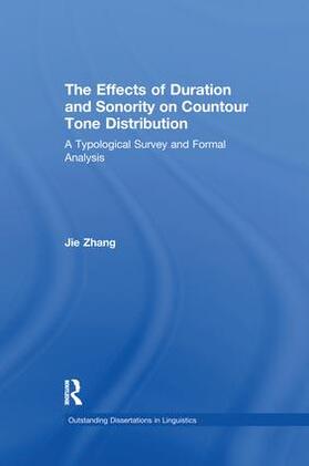 Zhang |  The Effects of Duration and Sonority on Countour Tone Distribution | Buch |  Sack Fachmedien