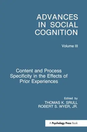 Wyer, Jr. / Srull |  Content and Process Specificity in the Effects of Prior Experiences | Buch |  Sack Fachmedien