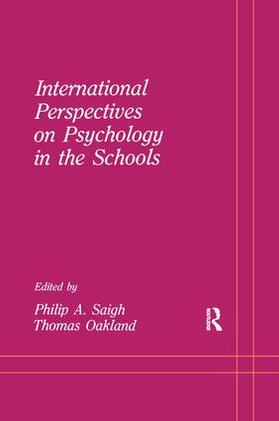 Saigh / Oakland |  International Perspectives on Psychology in the Schools | Buch |  Sack Fachmedien