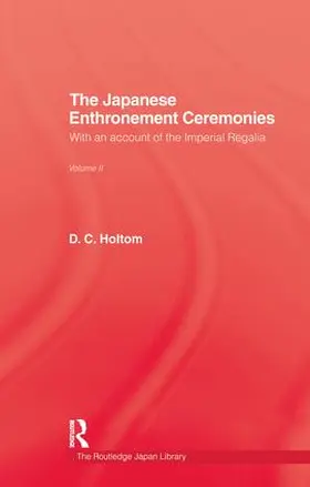 Holtom |  Japanese Enthronement Ceremonies | Buch |  Sack Fachmedien