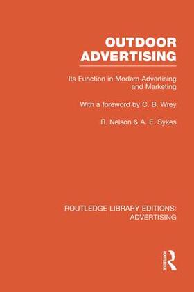 Nelson / Sykes |  Outdoor Advertising (Rle Advertising) | Buch |  Sack Fachmedien