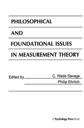 Savage / Ehrlich |  Philosophical and Foundational Issues in Measurement Theory | Buch |  Sack Fachmedien