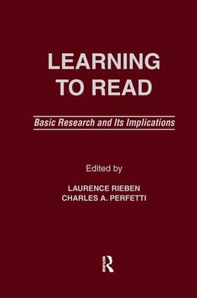 Rieben / Perfetti |  Learning to Read | Buch |  Sack Fachmedien