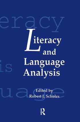 Scholes |  Literacy and Language Analysis | Buch |  Sack Fachmedien