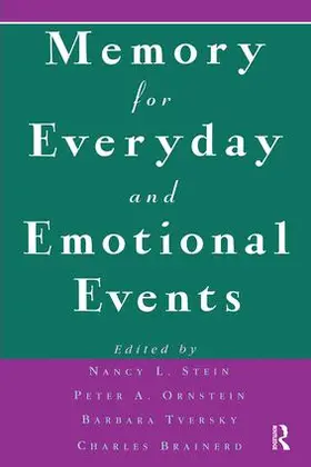 Stein / Ornstein / Tversky |  Memory for Everyday and Emotional Events | Buch |  Sack Fachmedien