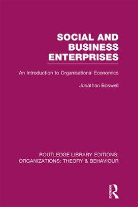 Boswell |  Social and Business Enterprises (RLE | Buch |  Sack Fachmedien