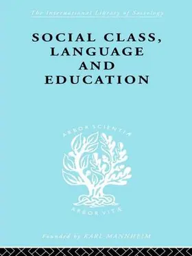 Lawton |  Social Class Language and Education | Buch |  Sack Fachmedien