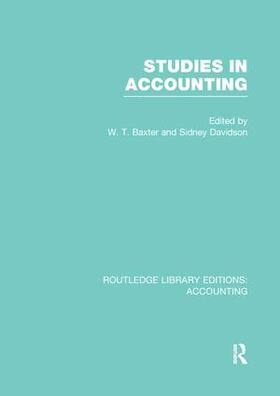 Baxter / Davidson |  Studies in Accounting | Buch |  Sack Fachmedien