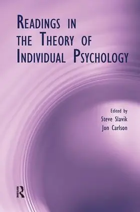 Slavik / Carlson |  Readings in the Theory of Individual Psychology | Buch |  Sack Fachmedien