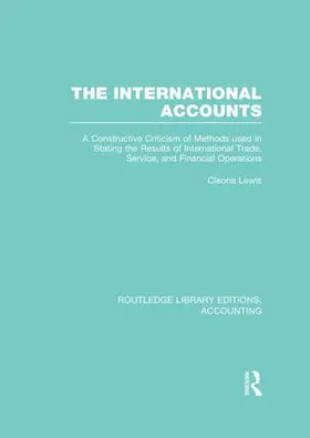 Lewis |  The International Accounts | Buch |  Sack Fachmedien