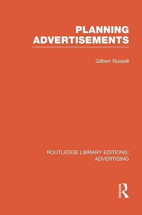 Russell |  Planning Advertisements (Rle Advertising) | Buch |  Sack Fachmedien