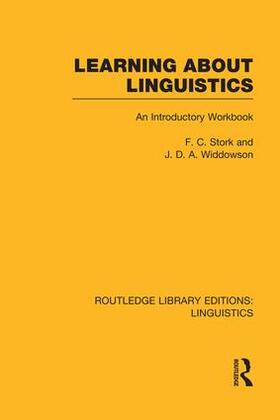 Stork / Widdowson |  Learning about Linguistics | Buch |  Sack Fachmedien