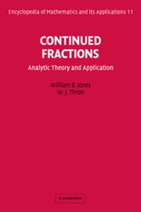 Jones |  Continued Fractions | eBook | Sack Fachmedien