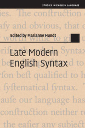 Hundt |  Late Modern English Syntax | eBook | Sack Fachmedien