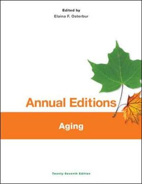Osterbur |  Annual Editions: Aging, 27/E | Buch |  Sack Fachmedien