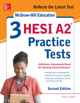 Zahler |  McGraw-Hill Education 3 Hesi A2 Practice Tests, Second Edition | Buch |  Sack Fachmedien