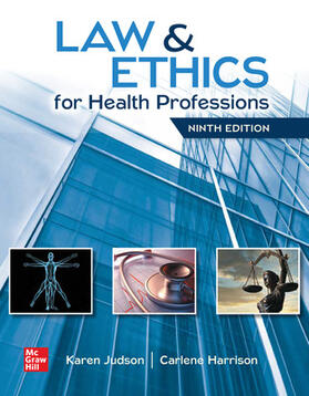 Judson / Harrison |  Law & Ethics for Health Professions | Buch |  Sack Fachmedien