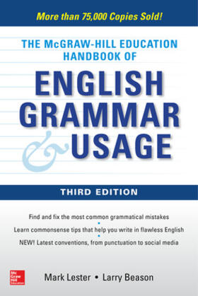 Lester |  McGraw-Hill Education Handbook of English Grammar & Usage | Buch |  Sack Fachmedien