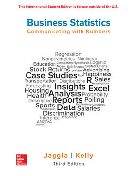 Jaggia / Kelly |  ISE Business Statistics: Communicating with Numbers | Buch |  Sack Fachmedien