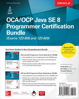 Sierra / Bates / Robson |  Oca/Ocp Java Se 8 Programmer Certification Bundle (Exams 1z0-808 and 1z0-809) [With CD (Audio)] | Buch |  Sack Fachmedien