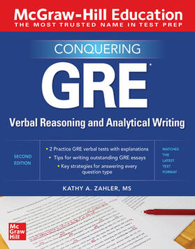 Zahler |  McGraw-Hill Education Conquering GRE Verbal Reasoning and Analytical Writing, Second Edition | Buch |  Sack Fachmedien