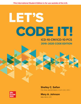 Safian |  ISE Let's Code It! ICD-10-CM/PCS 2019-2020 Code Edition | Buch |  Sack Fachmedien