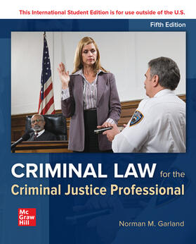 Garland |  ISE Criminal Law for the Criminal Justice Professional | Buch |  Sack Fachmedien