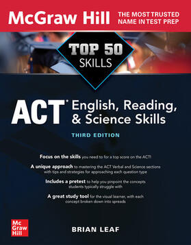 Leaf |  Top 50 ACT English, Reading, and Science Skills, Third Edition | Buch |  Sack Fachmedien