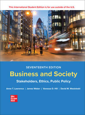 Lawrence / Weber |  Business and Society: Stakeholders Ethics Public Policy ISE | Buch |  Sack Fachmedien