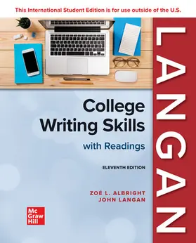 Langan / Albright |  College Writing Skills with Readings ISE | Buch |  Sack Fachmedien