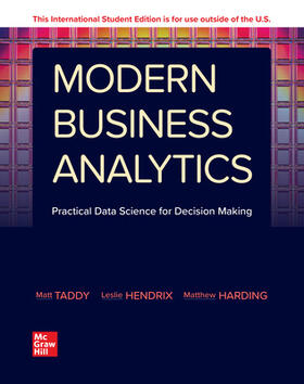 Taddy |  Modern Business Analytics ISE | Buch |  Sack Fachmedien