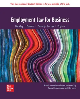 Bennett-Alexander / Hartman |  Employment Law for Business: 2024 Release ISE | Buch |  Sack Fachmedien