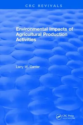 Canter |  Environmental Impact of Agricultural Production Activities | Buch |  Sack Fachmedien