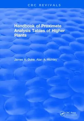 Duke |  Handbook of Proximate Analysis Tables of Higher Plants | Buch |  Sack Fachmedien