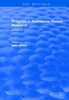 Bekhor Isaac |  Progress in Nonhistone Protein Research | Buch |  Sack Fachmedien