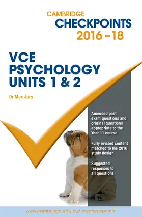 Jory / Sargent |  Cambridge Checkpoints VCE Psychology Units 1 and 2 | Buch |  Sack Fachmedien