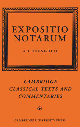 Dionisotti |  Expositio Notarum | Buch |  Sack Fachmedien