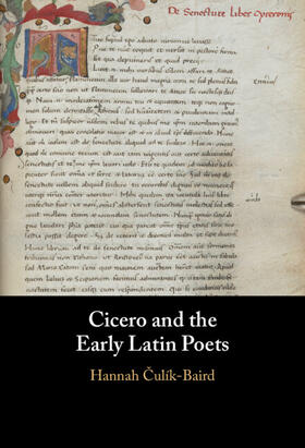 ¿ulík-Baird / Culík-Baird |  Cicero and the Early Latin Poets | Buch |  Sack Fachmedien