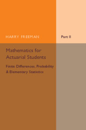 Freeman |  Mathematics for Actuarial Students | Buch |  Sack Fachmedien