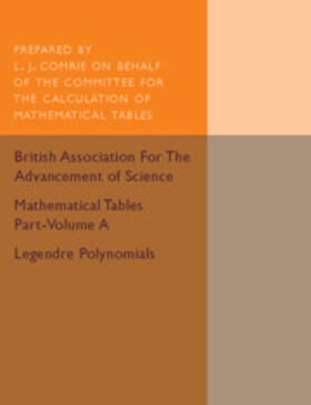  Mathematical Tables Part-Volume A | Buch |  Sack Fachmedien